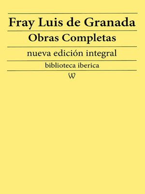 cover image of Fray Luis de Granada Obras completas